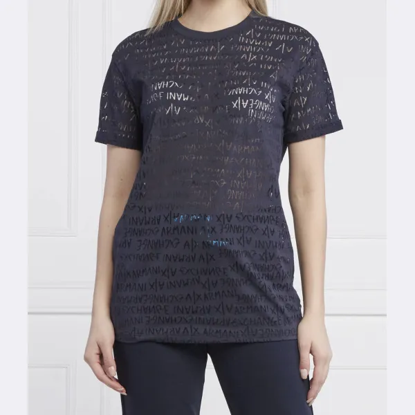 

Футболка стандартного кроя Armani Exchange, синий