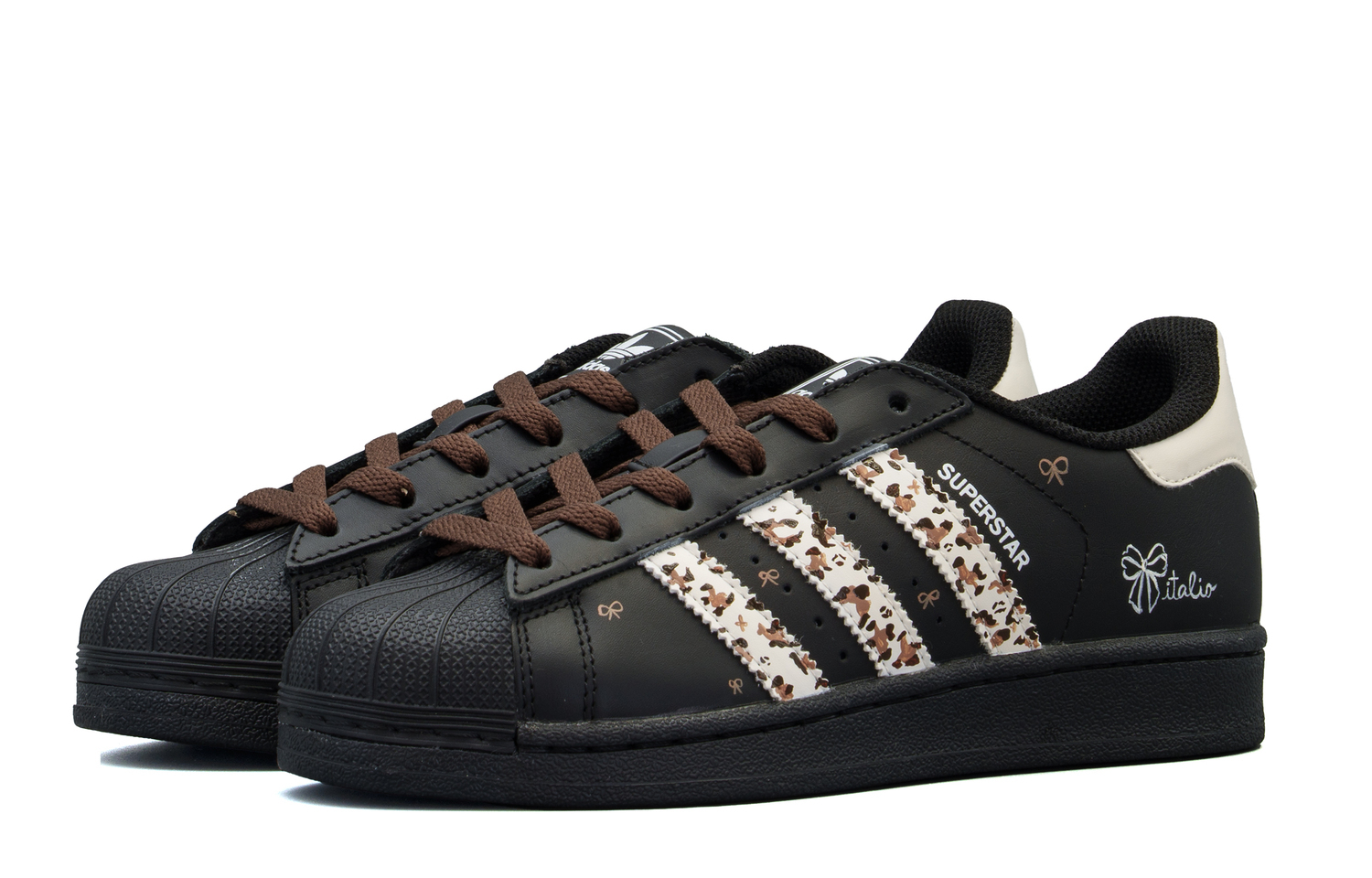 Superstar 2 детские скейтбординговые кроссовки unisex Adidas Originals, черный — фото 4
