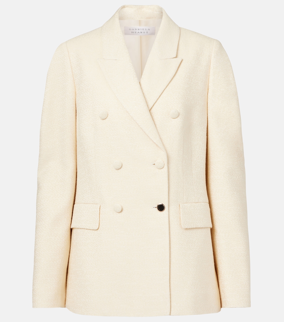 

Двубортный шелковый блейзер Sedna Gabriela Hearst, слоновая кость