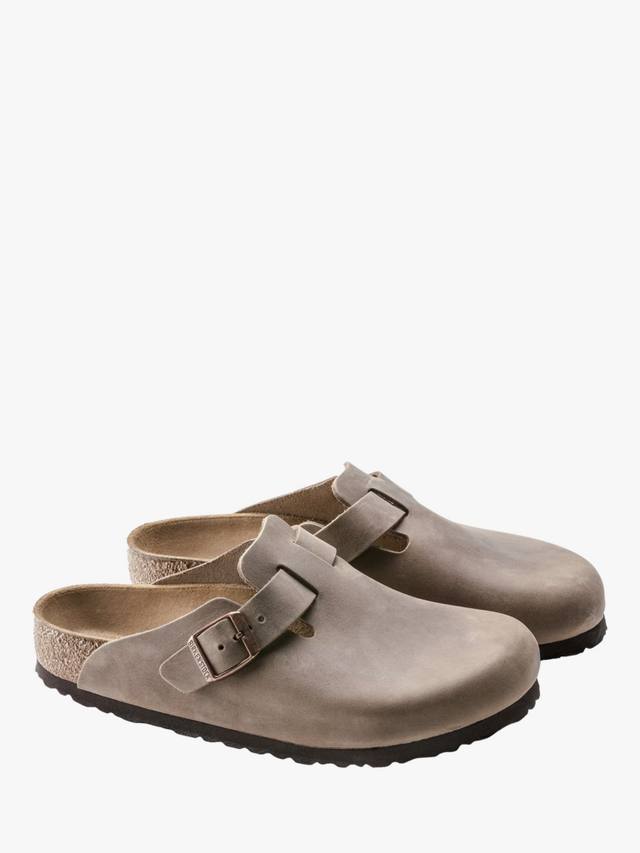 Бостонские кожаные клоги Birkenstock, Tabacco Brown — фото 2