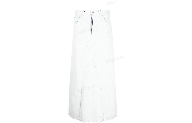 

Юбка джинсовая женская белая Maison Margiela