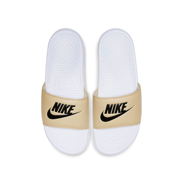 Тапочки benassi jdi slide 'white team gold' Nike, белый — фото 3