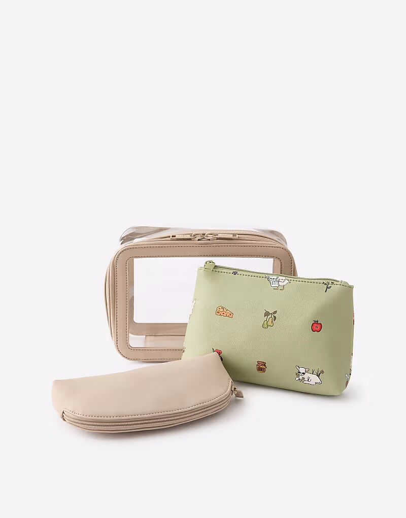 

3 в 1 косметичка Typo, мультиколор