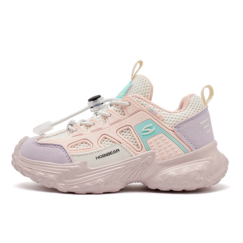 

Детские дышащие противоскользящие кроссовки для бега с низким верхом Kids' HOBIBEAR, фиолетовый