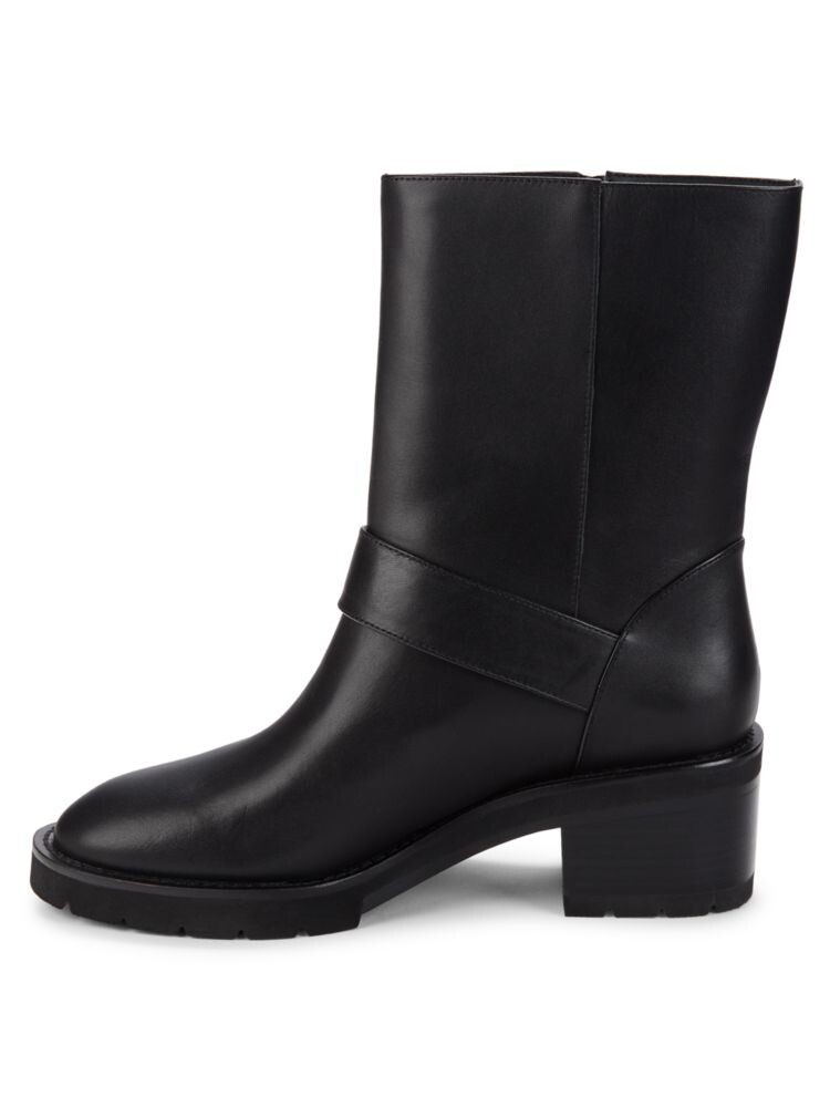 Кожаные ботильоны Boulevard с поясом Stuart Weitzman, черный — фото 4