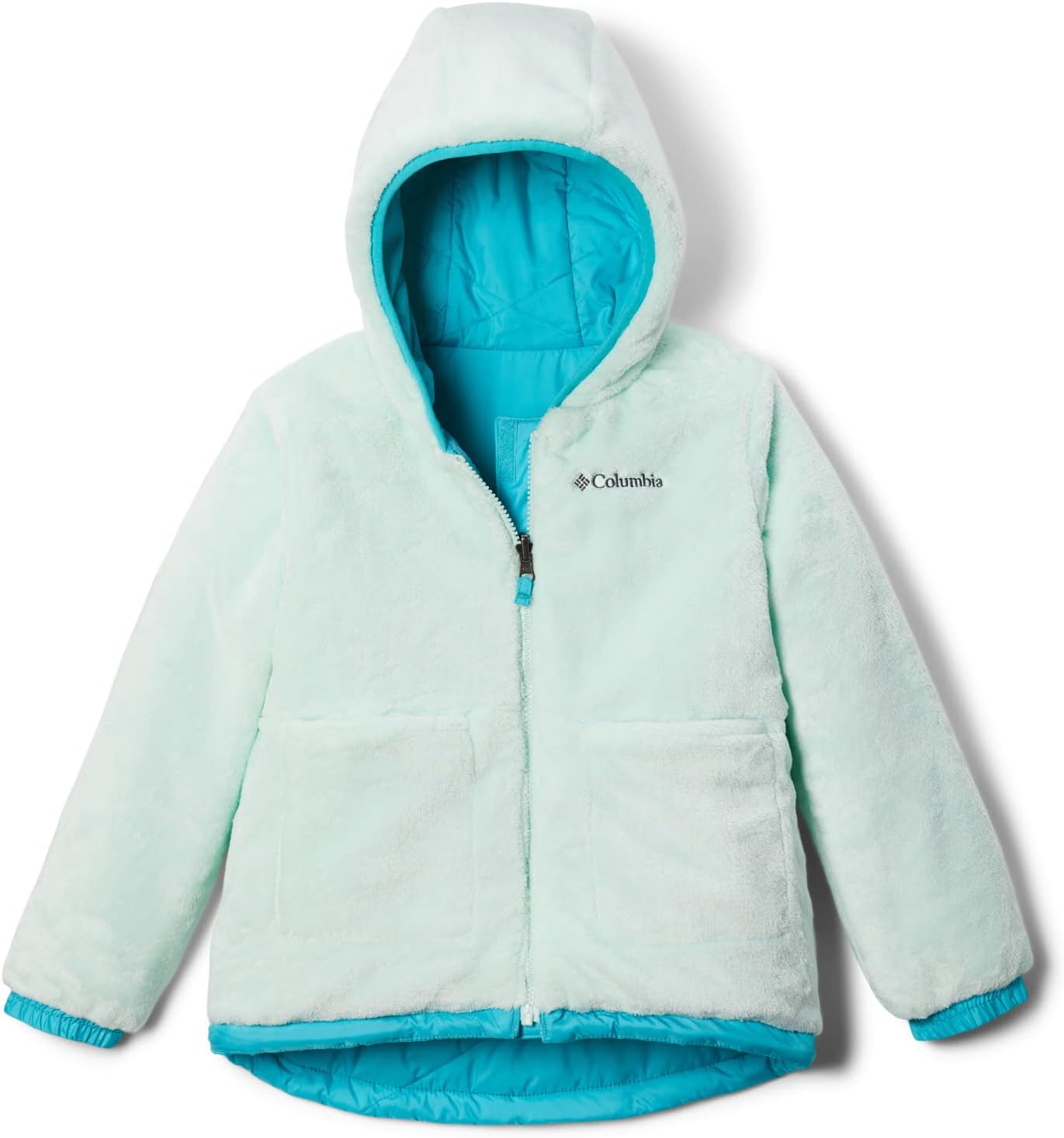 Двусторонняя куртка Columbia girls Big Fir, Geyser/Sea Ice — фото 3