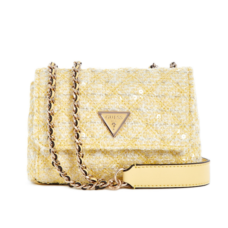 

Guess Женская сумка-конверт из ткани и искусственной кожи, желтая