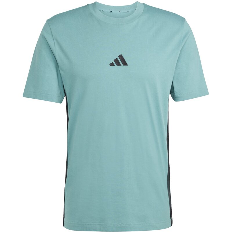 

Базовая футболка с тремя полосками, одинарный джерси Adidas, мультиколор