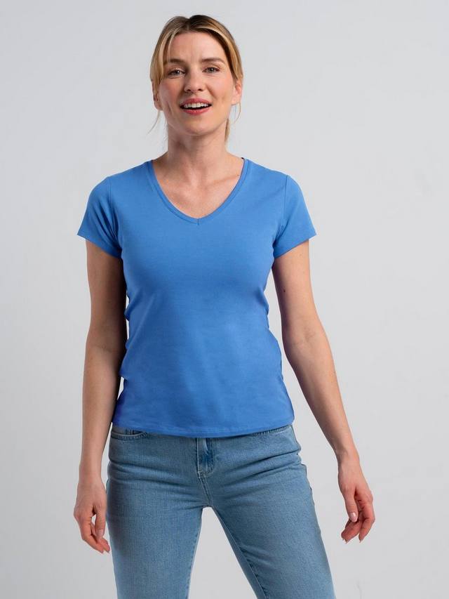 

Повседневная футболка с V-образным вырезом, цвет Cornflower Celtic & Co., Cornflower