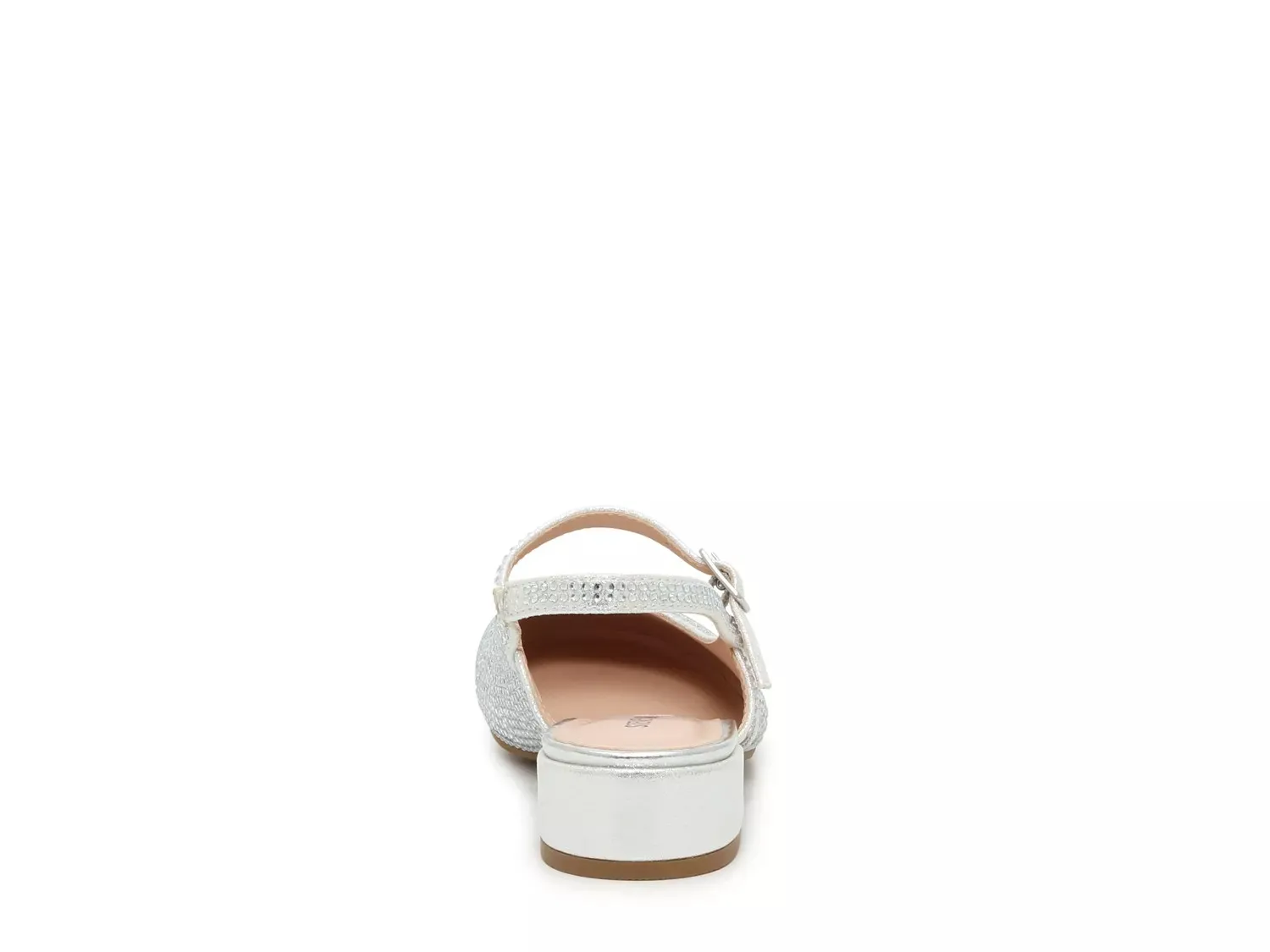 Туфли-лодочки Steve Madden Belinda Slingback Pump - детские, серебристый металлик — фото 4