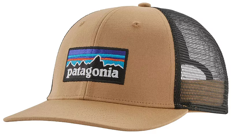 

Мужская кепка с логотипом Patagonia P-6 Trucker, цвет Grayling Brown