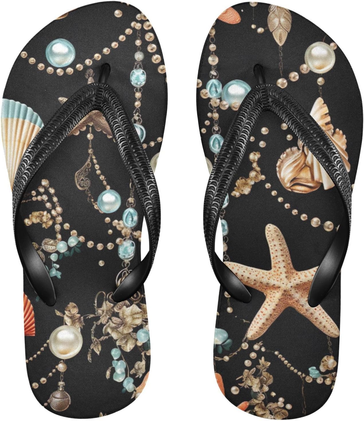 

Пляжные летние сандалии Seashell Starfish для женщин и мужчин, шлепанцы для душа Kfbe