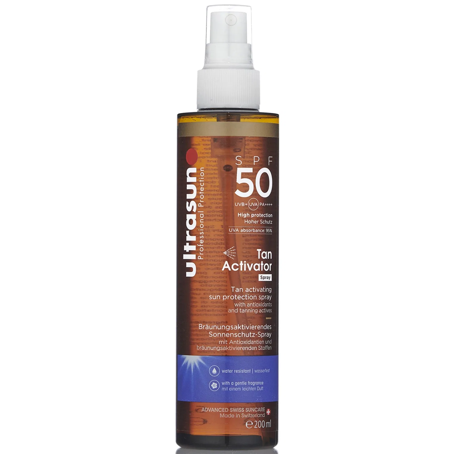 Активатор автозагара для тела SPF50 200 мл Ultrasun