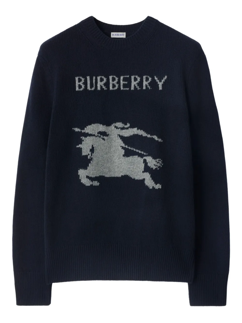 

Свитер с принтом Equestrian Knight BURBERRY, синий