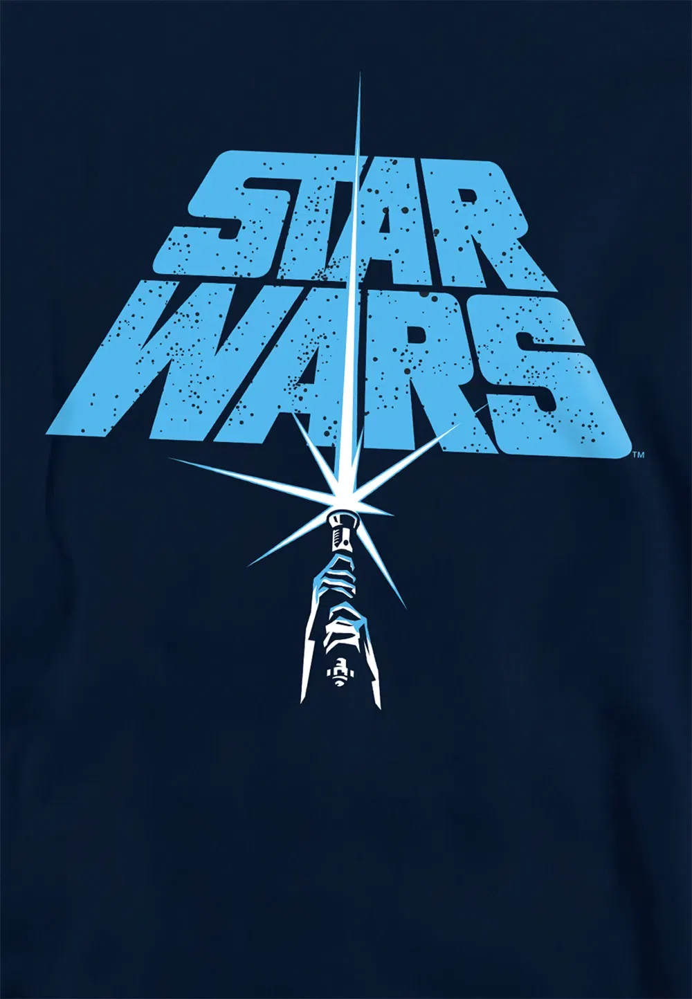 Детская худи Star Wars Saber Logo, темно-синий, Disney, темно-синий — фото 2