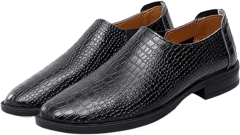 Лоферы с узором крокодиловой кожи Black ZUZALA