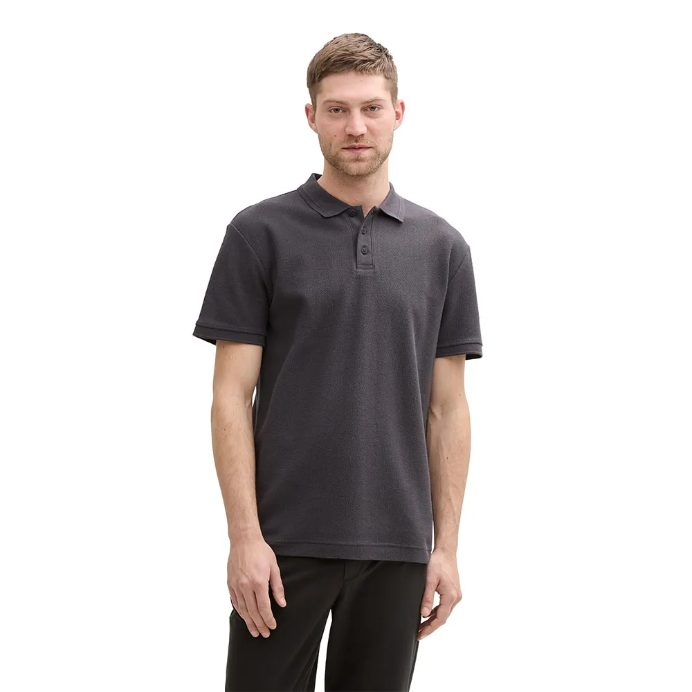 

Поло с коротким рукавом Tom Tailor Structured, серый