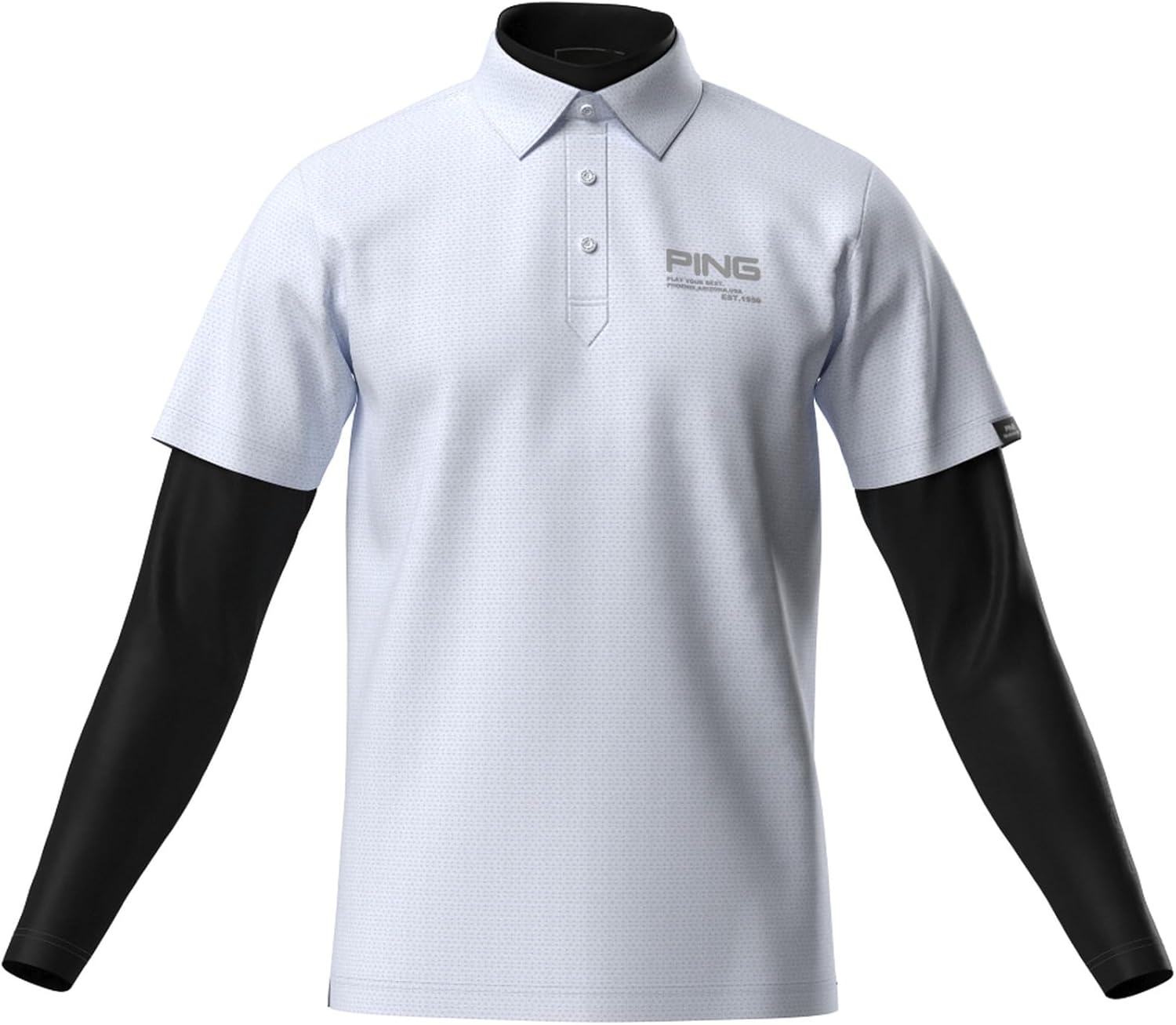 

Комплект одежды Ping Apparel из двух предметов (поло и рубашка с высоким воротником) / Мужской / 621-6160301, белый