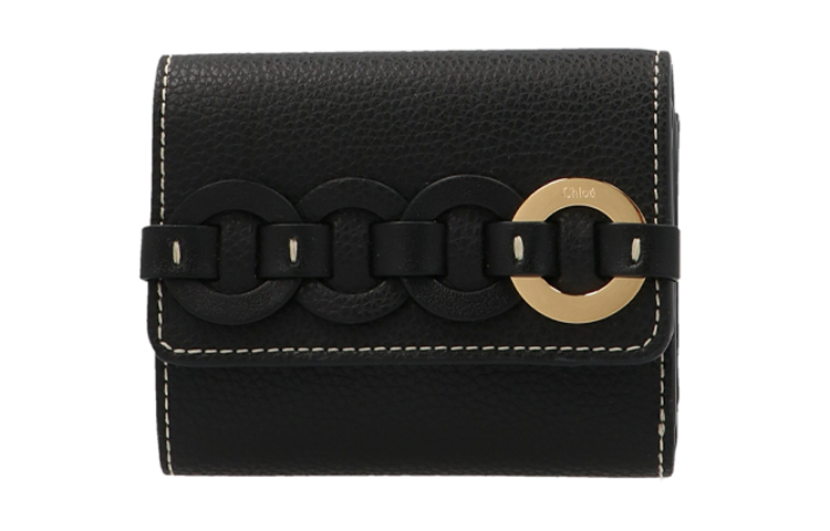 

Chloé Женский кошелек Chloe Bags Grain Bright из телячьей кожи, черный