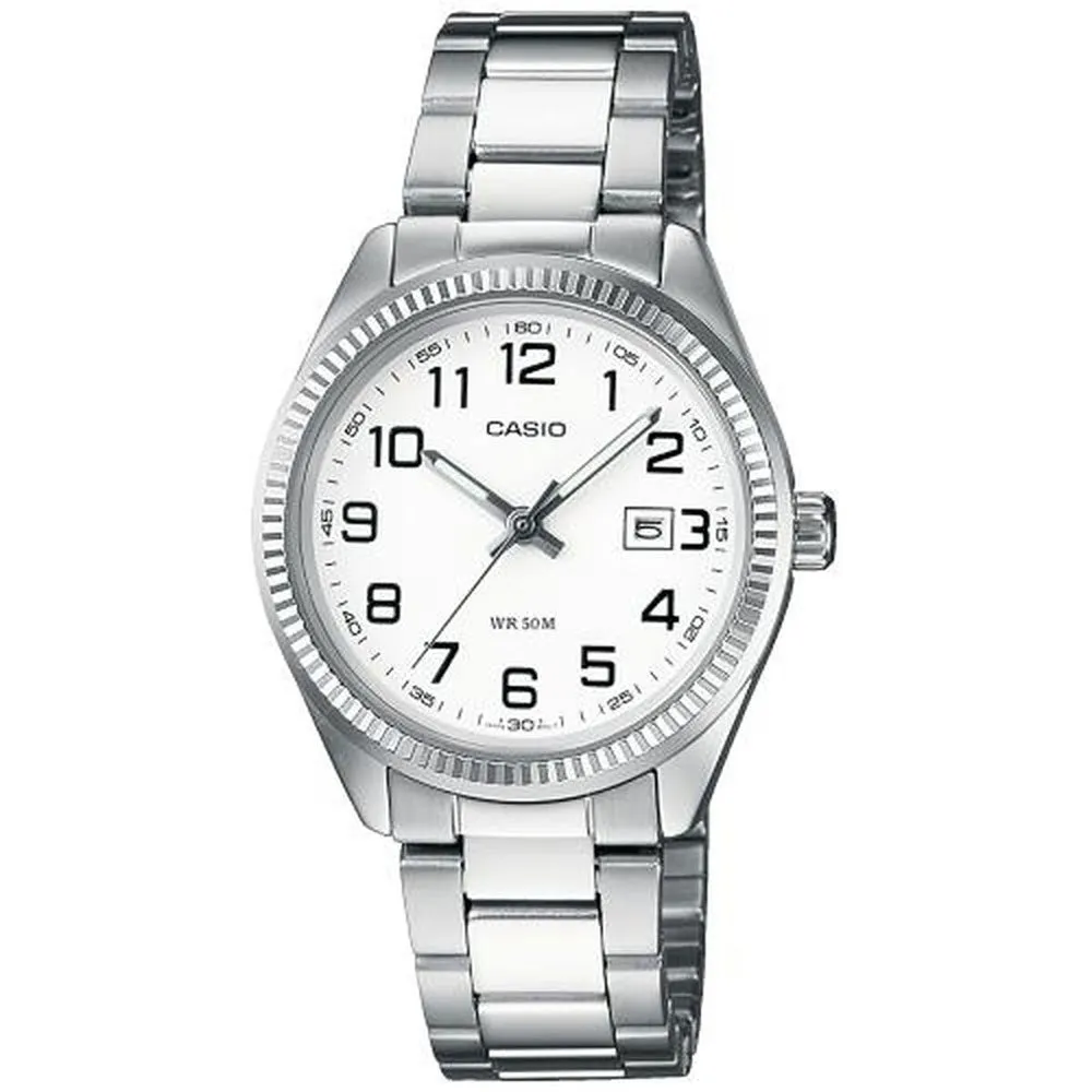 

Часы Casio S7232309 30 мм, серебряный