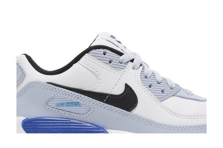 Кроссовки Nike Air Max 90 Leather GS, белый — фото 2