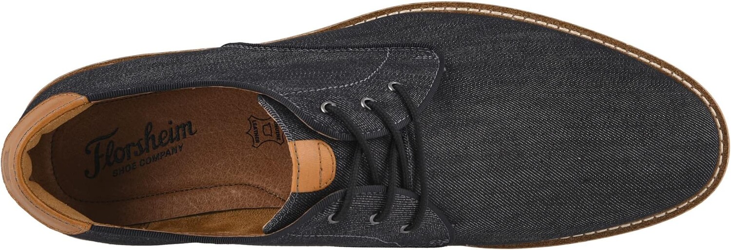 Оксфорды Highland Canvas Plain Toe Oxford Florsheim, цвет Blalck Canvas/White Sole — фото 2