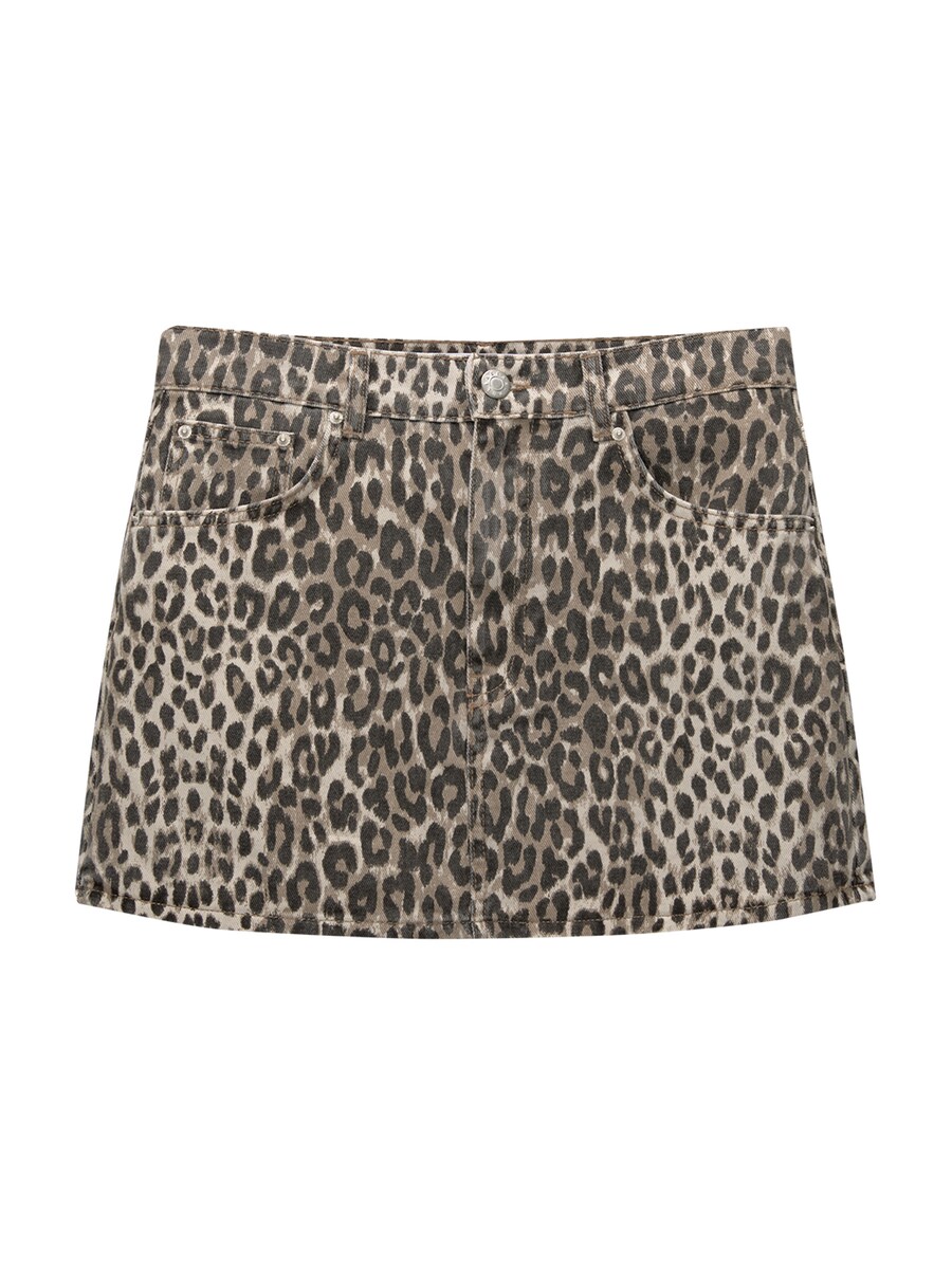 

Юбка мини Pull&Bear Skirt, серо-коричневый