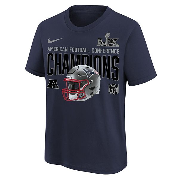 Футболка youth navy new england patriots 2025 afc champions glory shield helmet Nike — фото 3