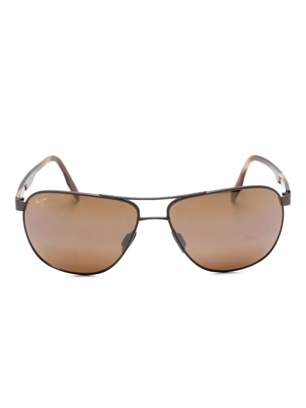

Солнцезащитные очки Castles в оправе «пилот» Maui Jim, коричневый