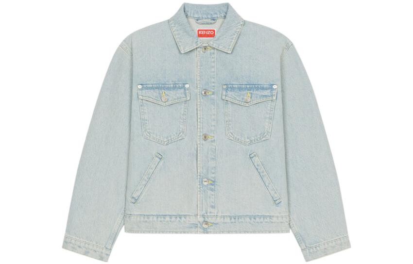 

KENZO Женская джинсовая куртка, цвет Blue, Синий, KENZO Женская джинсовая куртка, цвет Blue