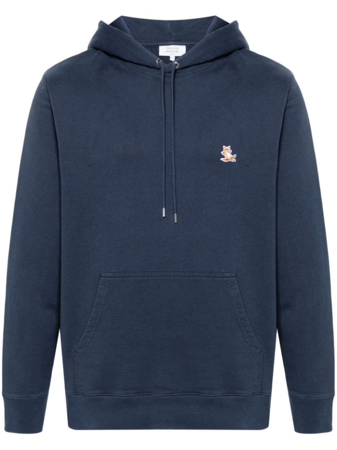 

Maison Kitsuné толстовка с капюшоном Fox Head из хлопка, синий