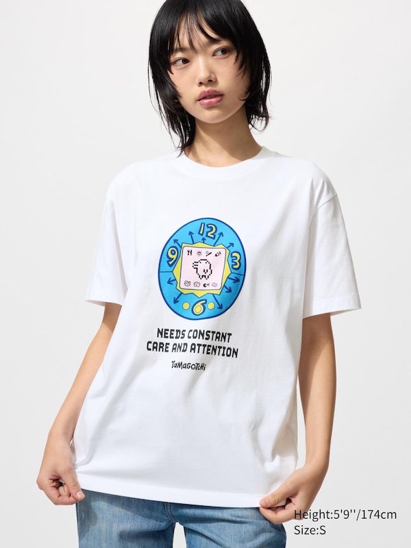 

Футболка UT Tamagotchi Uniqlo, 00 white, Белый, Футболка UT Tamagotchi Uniqlo, 00 white