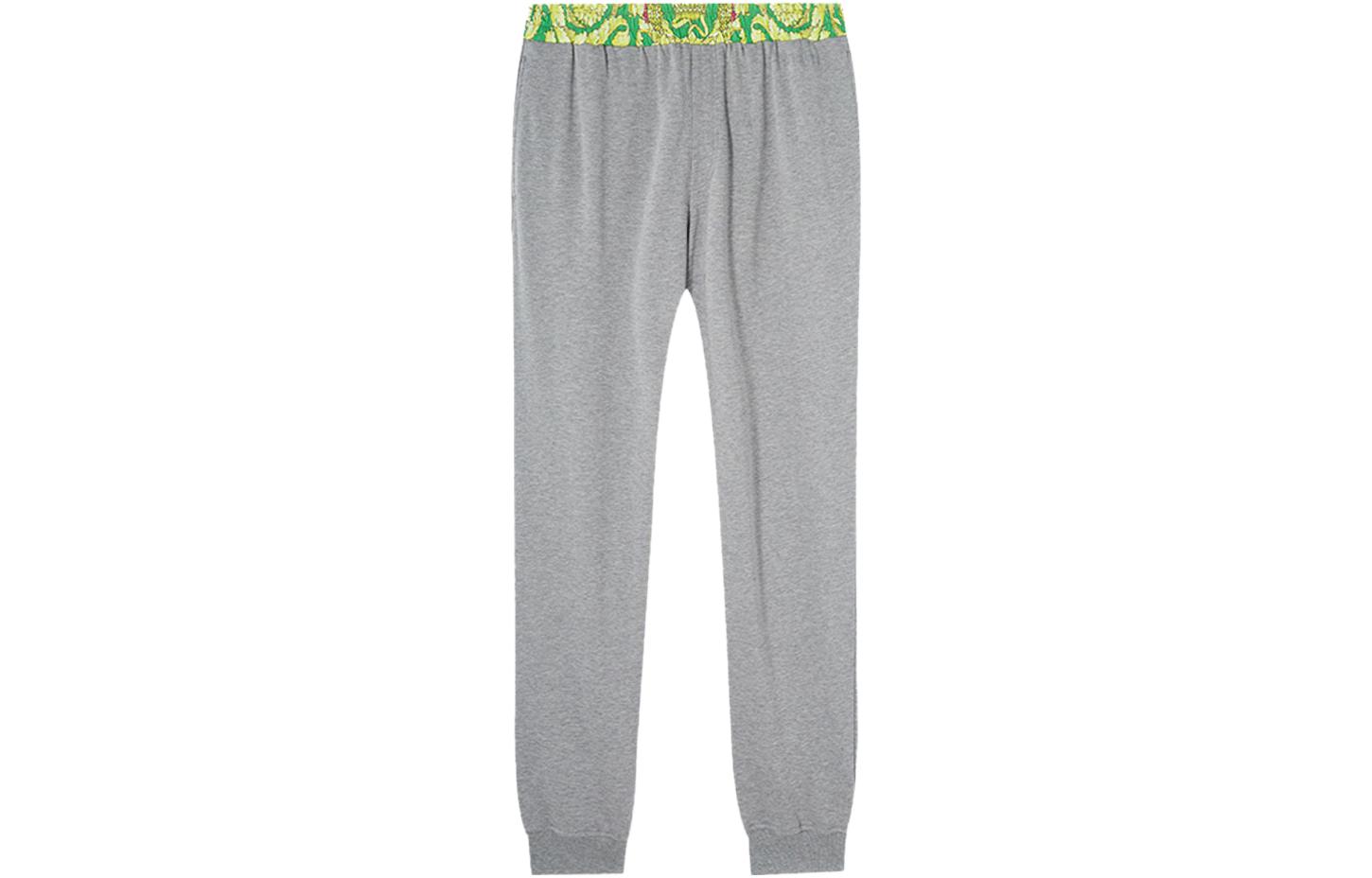 

Вязаные спортивные штаны мужские серые VERSACE