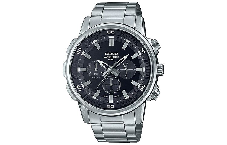 

CASIO Часы Men Standard Series Black Watch MTP-E505D-1AV, Black Dial