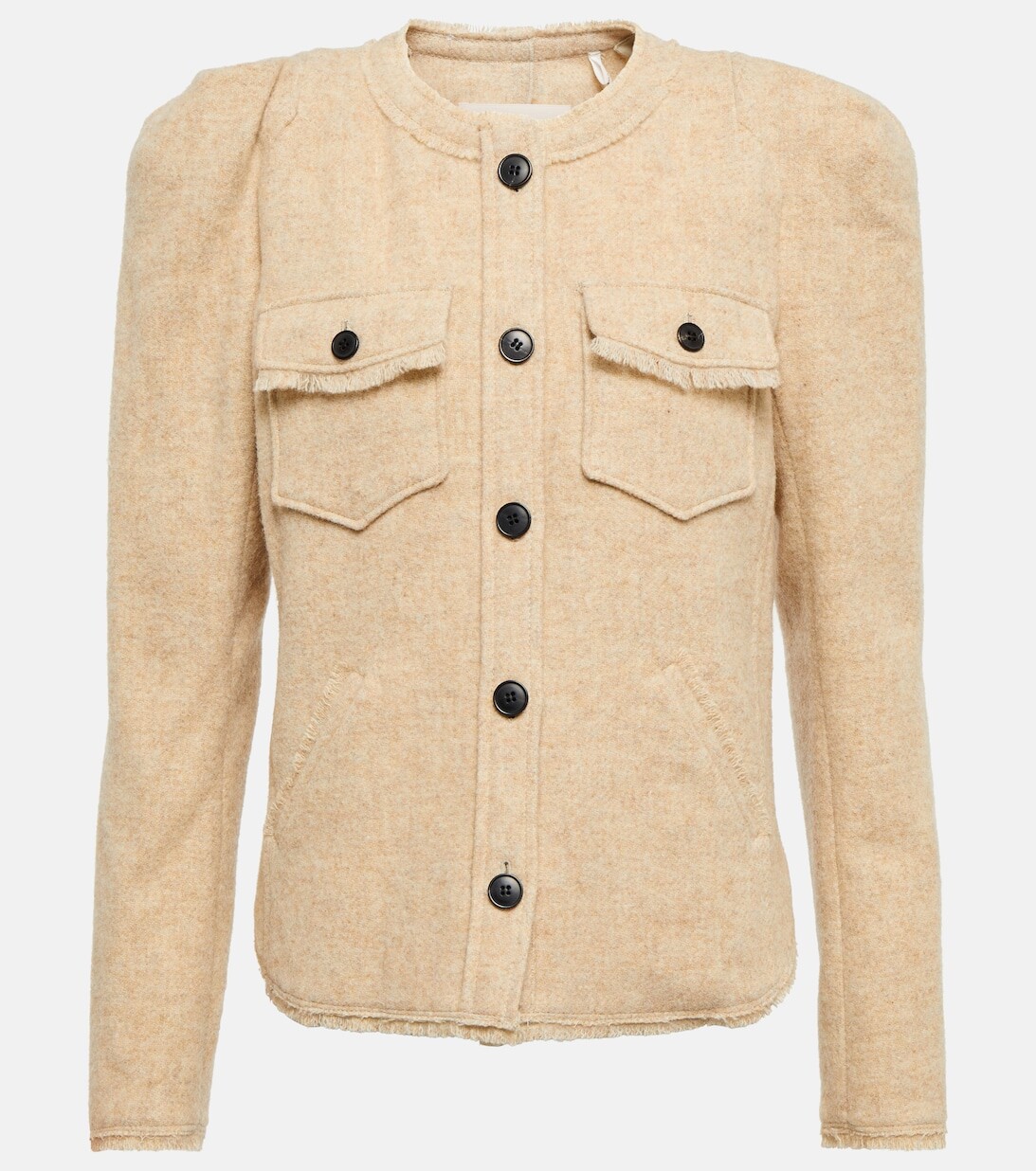 

Куртка Nelly из смесовой шерсти MARANT ETOILE, бежевый