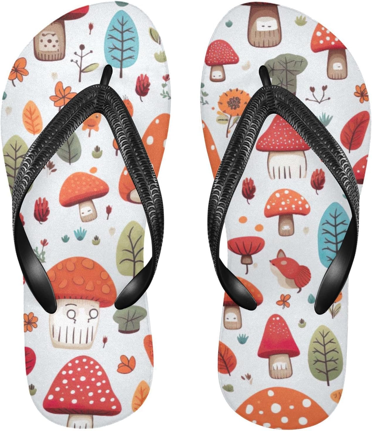 

Летние пляжные повседневные сандалии Mushroom Flip Flop для женщин и мужчин Kfbe