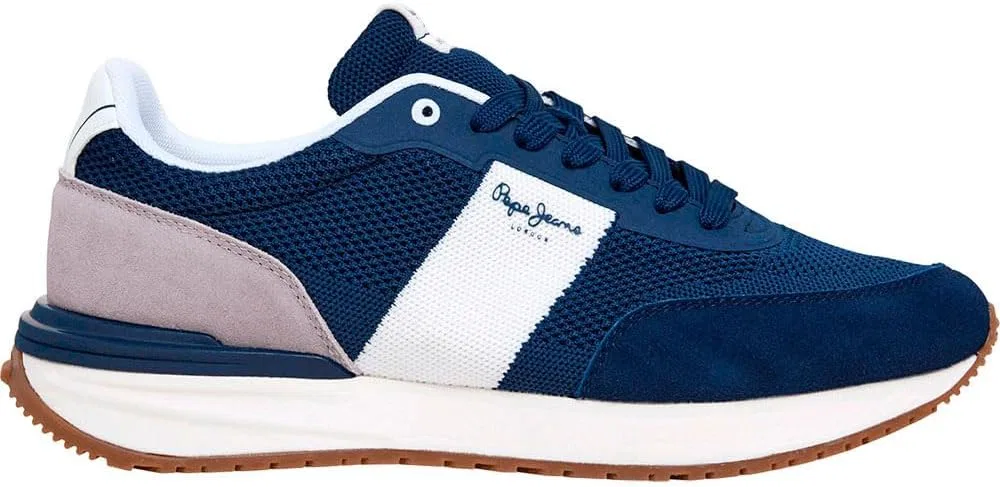 Кроссовки Pepe Jeans Buster Knit из белой кожи