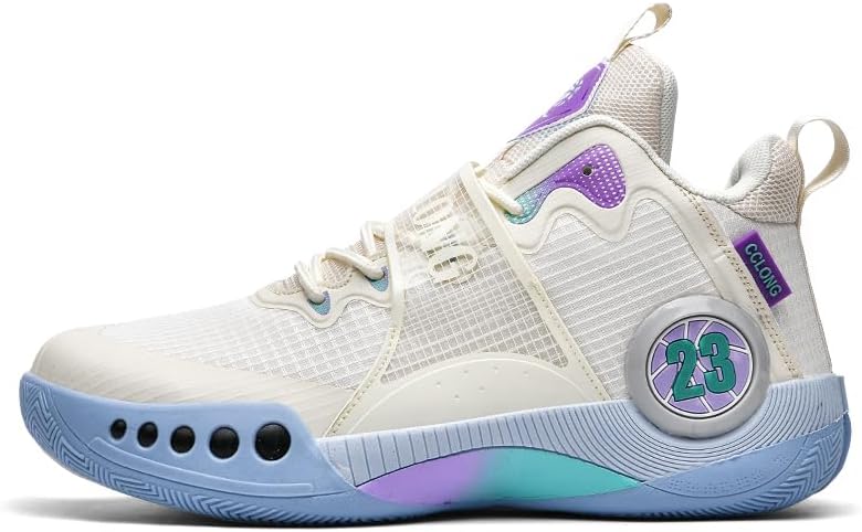 

Высокие кроссовки для баскетбола для женщин и мужчин, модные, с цветной росписью, для бега, дышащие, с нескользящей подошвой, для улицы, повседневные, легкие спортивные обувь Cuzudin, белый