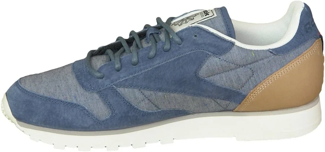 Кроссовки Reebok CL Leather Stain AQ9722 AQ9722, Blue Aq9722 — фото 2
