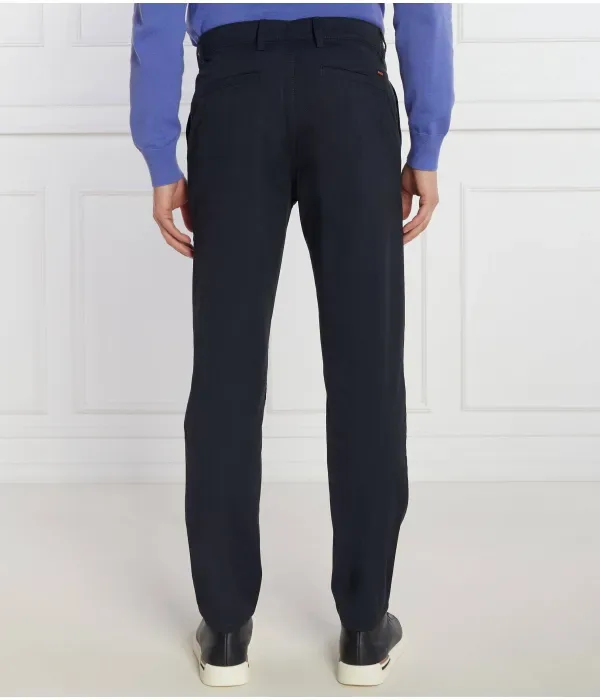Брюки чинос tapered fit Boss Orange, темно-синий — фото 4