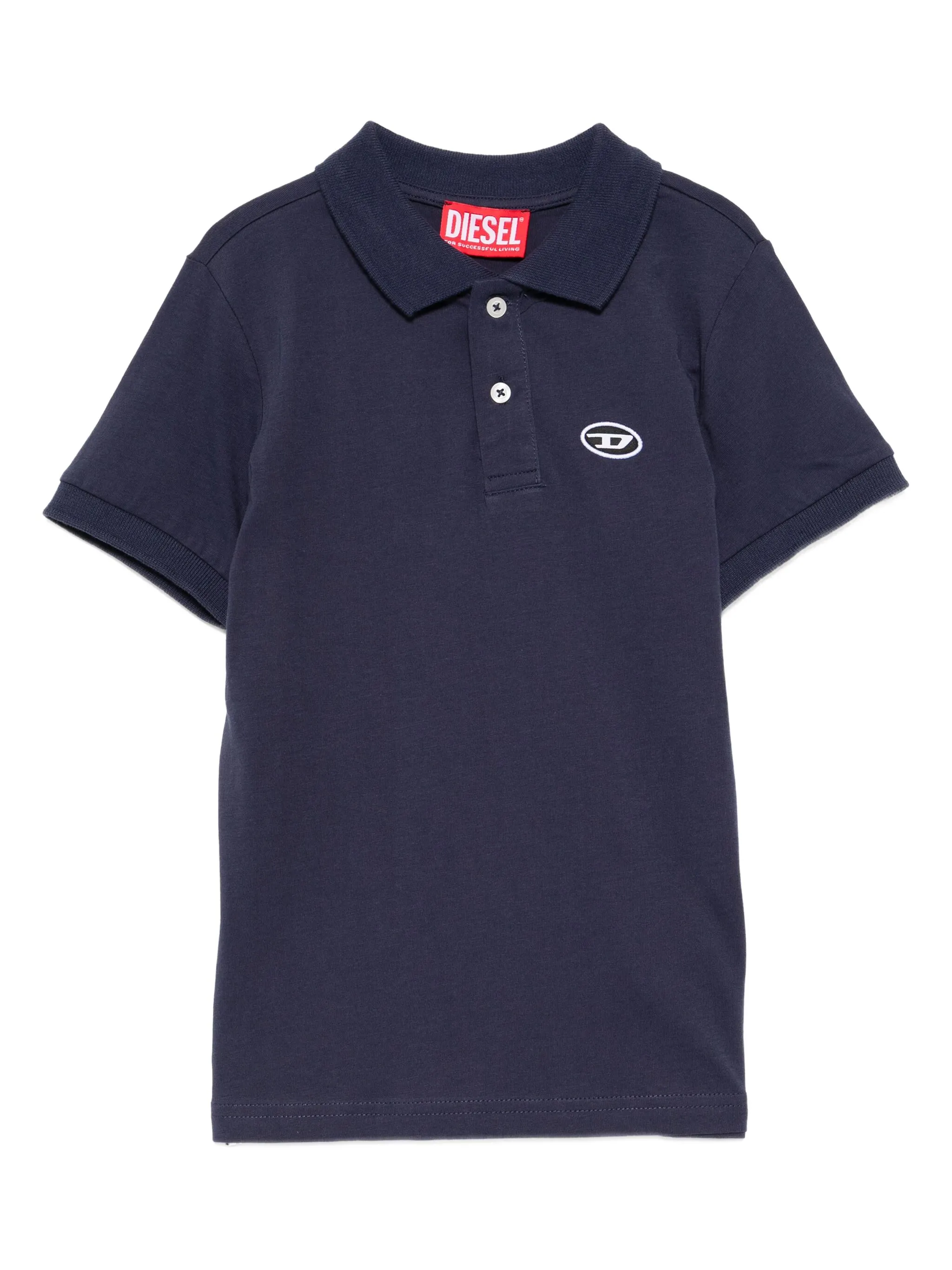 

Рубашка поло с вышитым логотипом Diesel Kids, синий