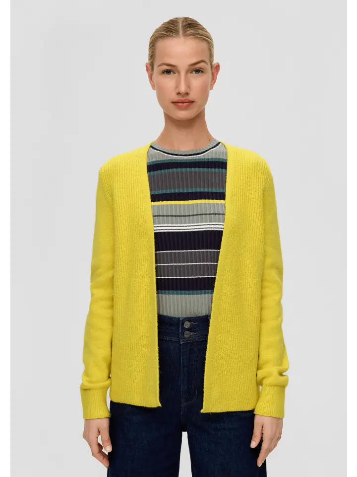

Кардиган sOliver Strickjacke langarm, желтый