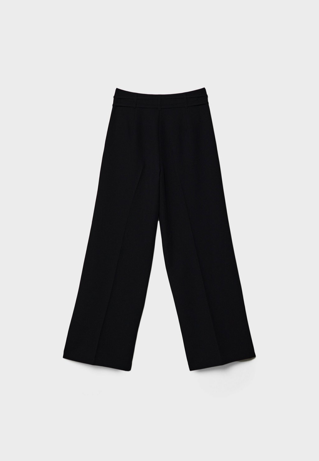

Брюки SUPER WIDE-LEG WITH BELTS Stradivarius, черный