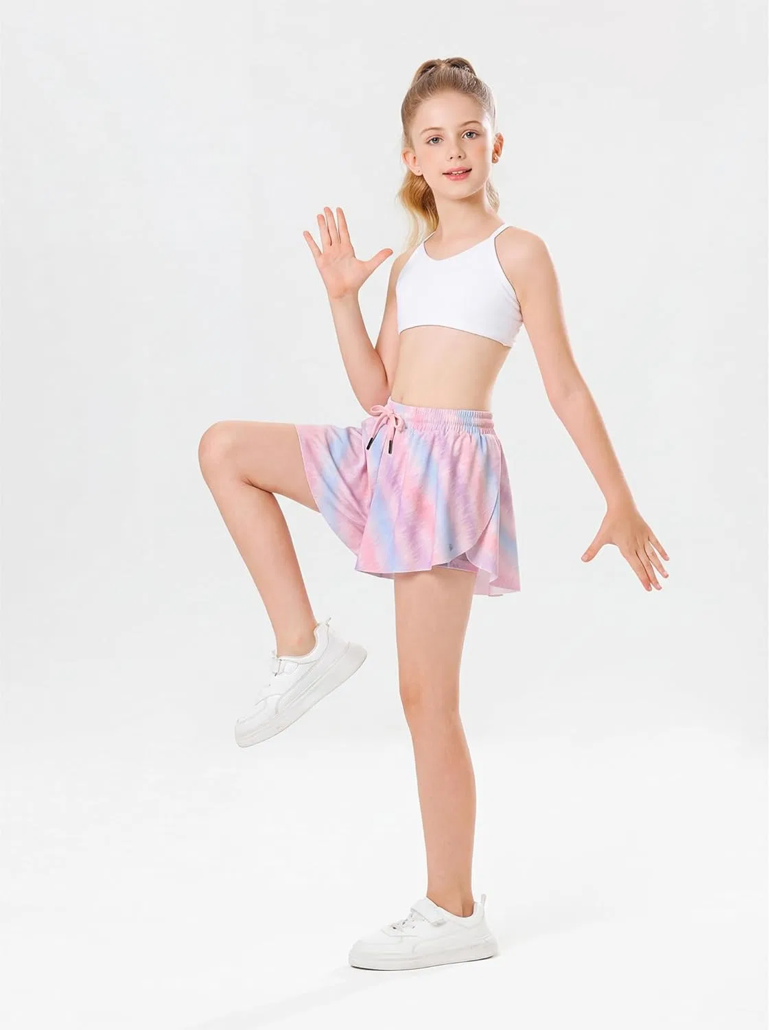 Шорты для девочек Stelle Flowy Shorts, цвет Sugar Swirl — фото 4
