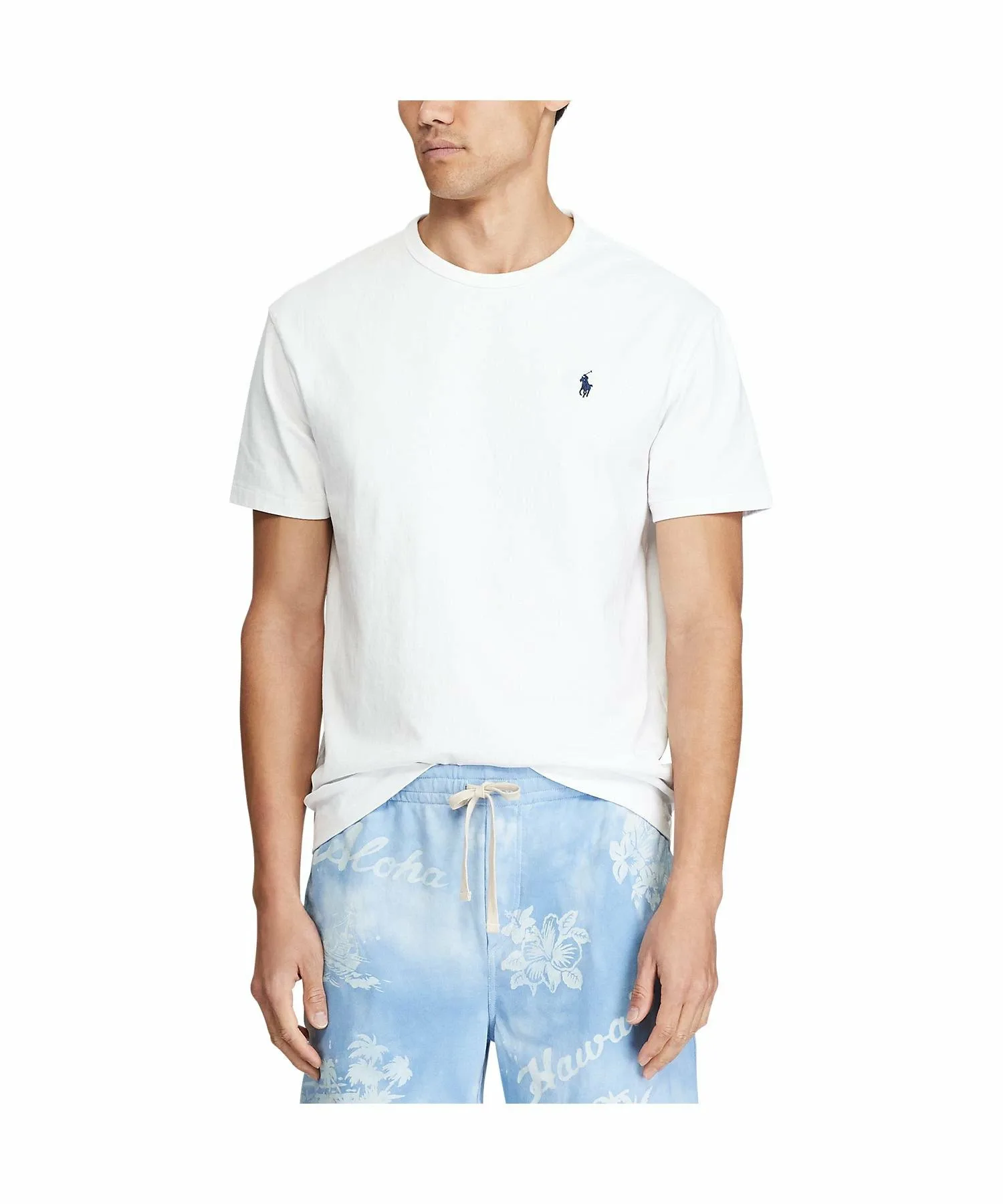 Классическая трикотажная футболка Polo Ralph Lauren, 100 White — фото 4