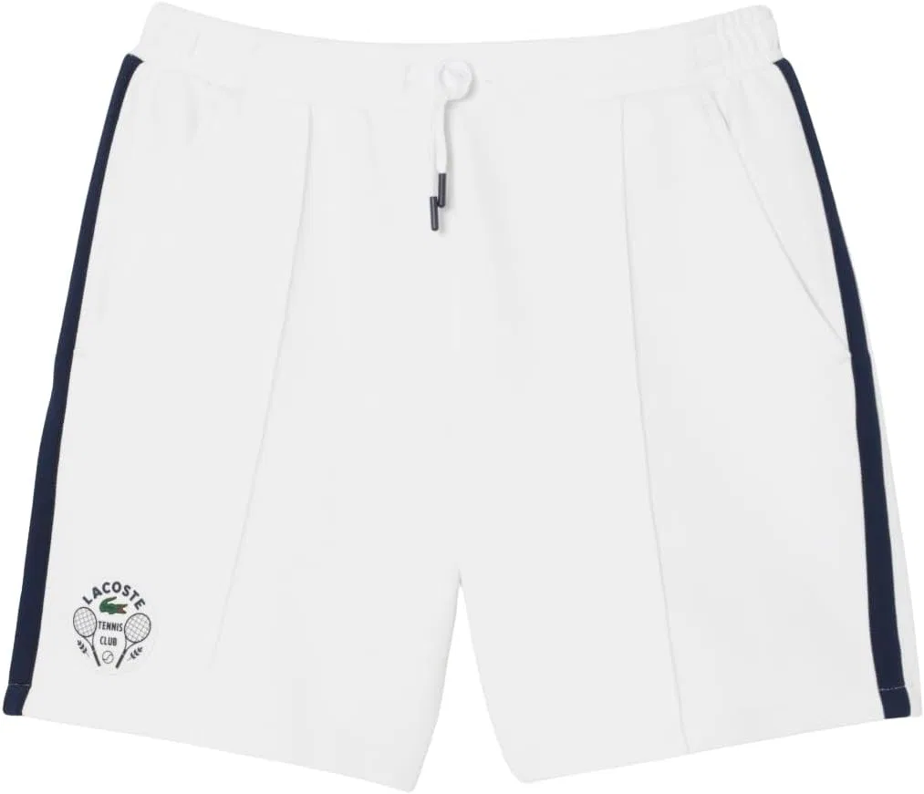 Мужские теннисные шорты Lacoste Ultra Dry с акцентом в виде значка. Модель Heritage