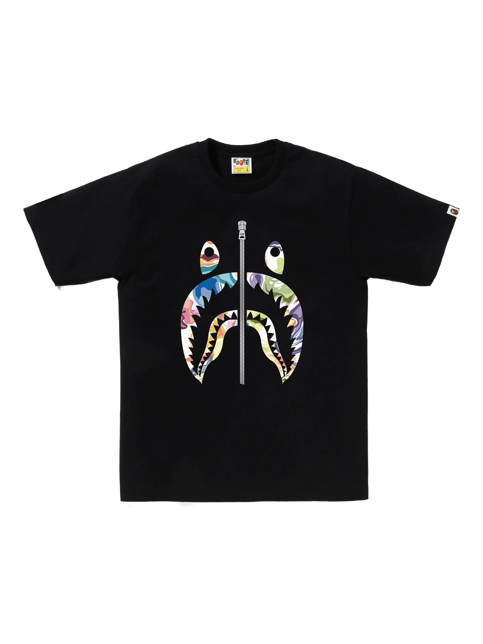 Футболка с графическим принтом A Bathing Ape, черный — фото 2