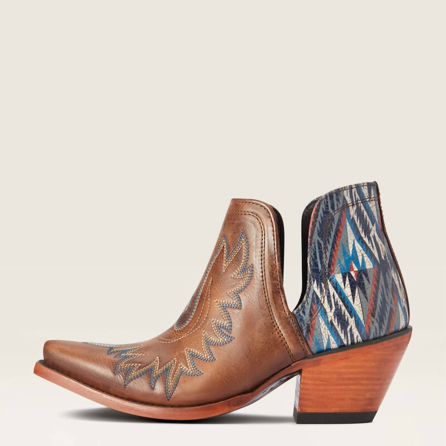 Женские ботинки Ariat Dixon Chimayo ковбойские на каблуке, мультиколор — фото 3