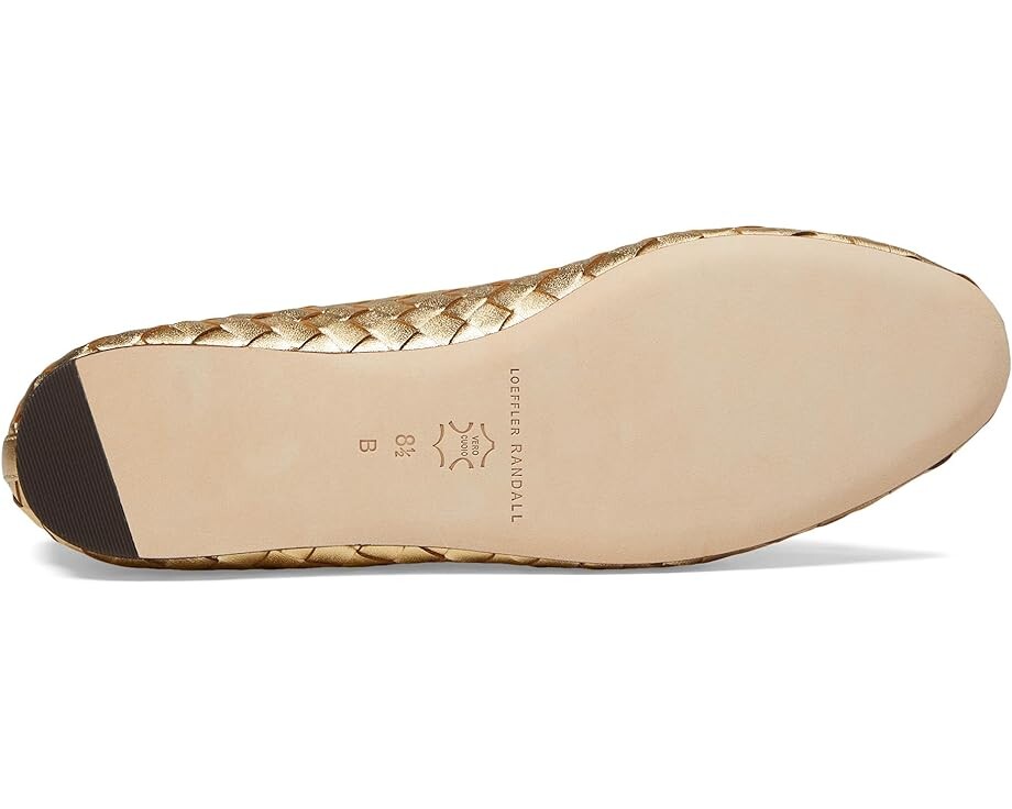 Туфли на плоской подошве Loeffler Randall Leonie Soft Ballet Flats, золотой — фото 3
