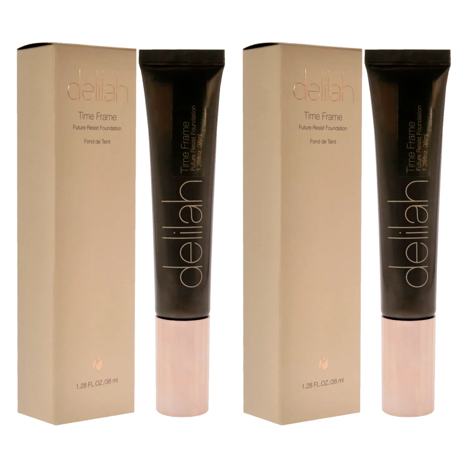 Тональный крем Future Resist SPF 20 - Pebble от Delilah для женщин - 37 мл - упаковка из 2 штук, коричневый — фото 3